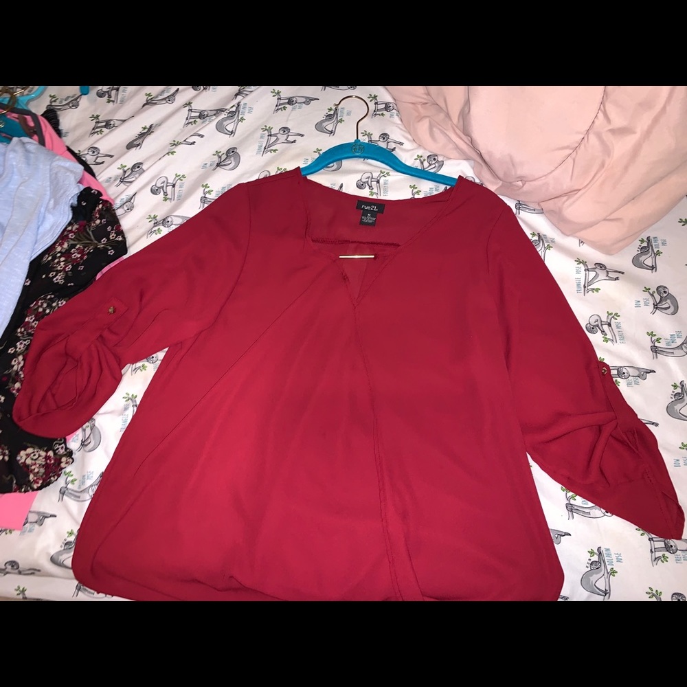 Maroon shirt